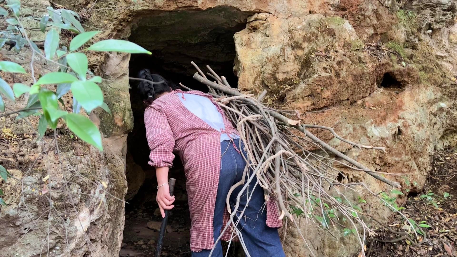 外来媳妇躲进山洞吃野果充饥？假的